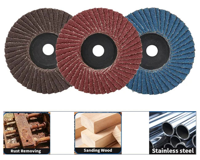 NuoDunco 3pcs 75mm Flat Flap Discs 3 " Grinding Wheels Mini Angle Grinder